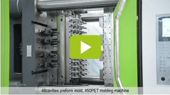 Línea de producción de moldeo de preformas multicavidades DKM Video