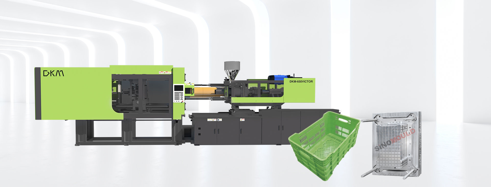 One-cavity crate production line