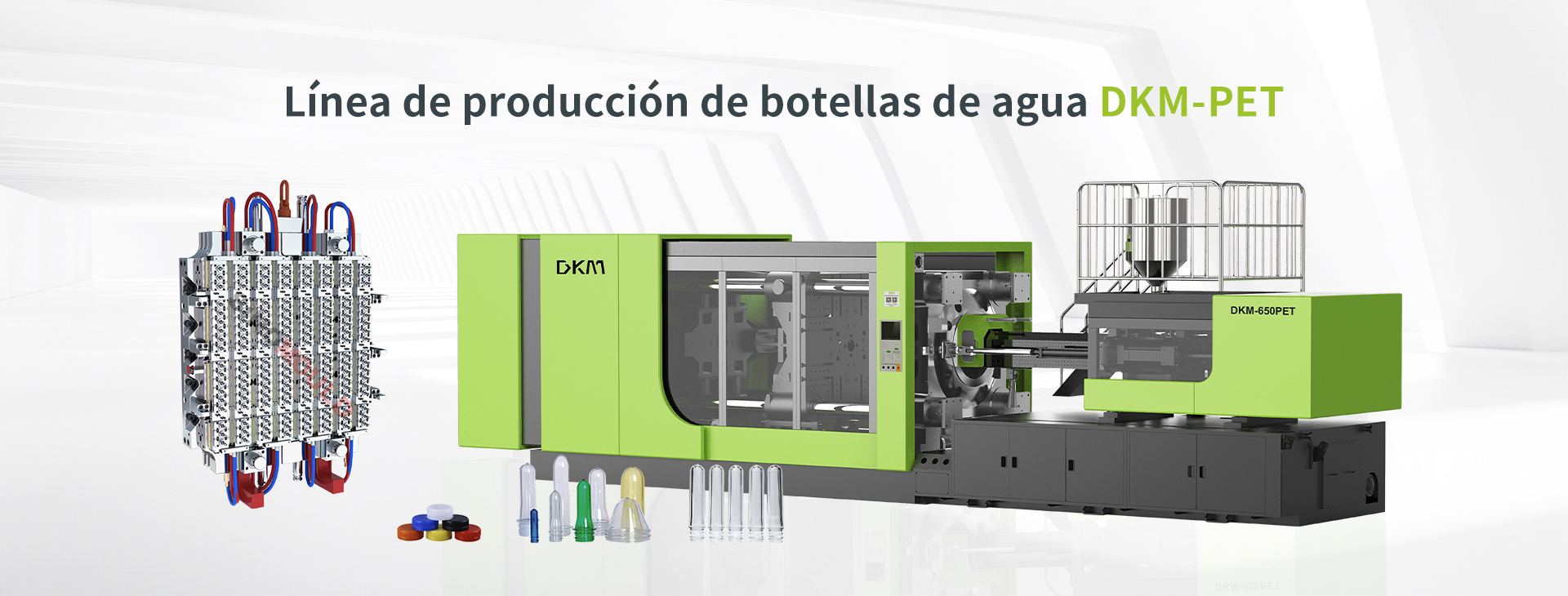 Línea de producción de botellas de agua DKM-PET